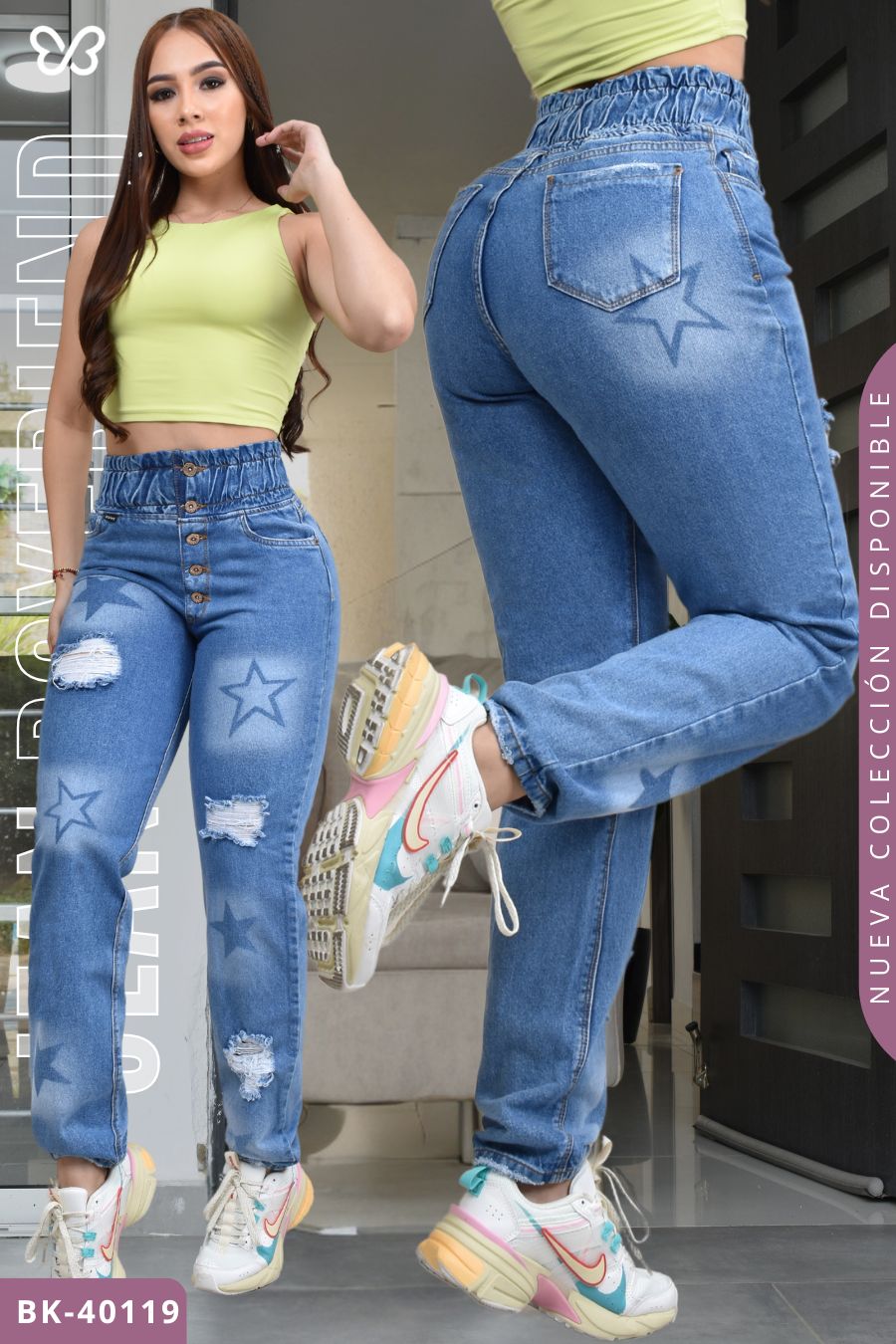 JEANS BOYFRIEND BIKLEY REF. BK-40119