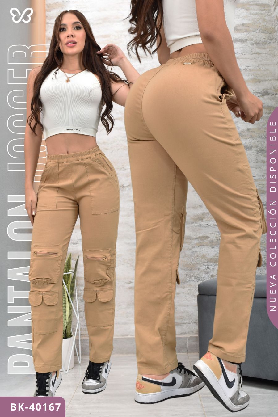 PANTALON JOGGER CARGO BIKLEY REF. BK-40167