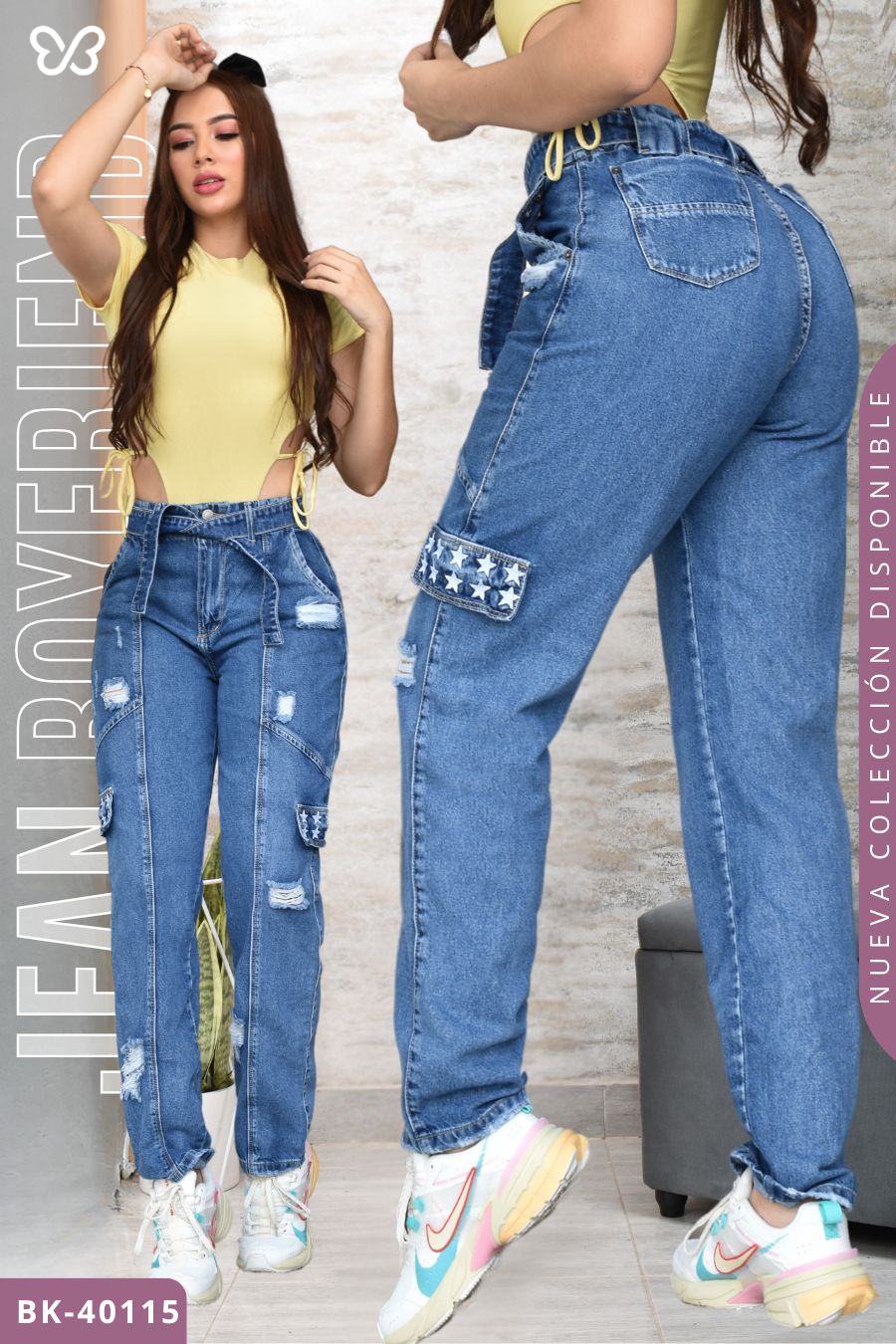 JEANS BOYFRIEND BIKLEY REF. BK-40115