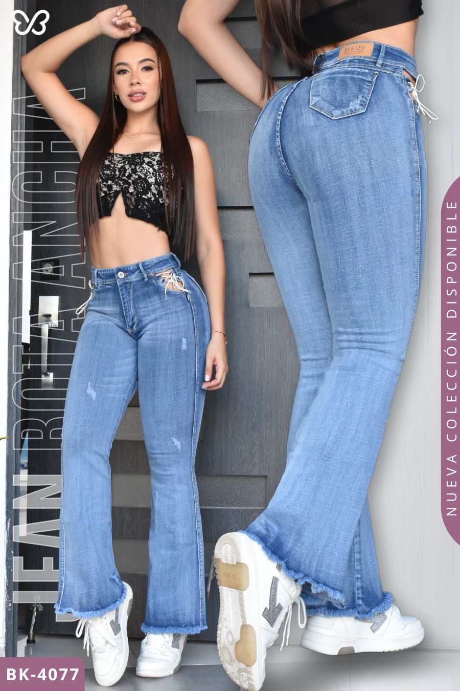 JEANS BOTA CAMPANA BIKLEY REF. BK-4077