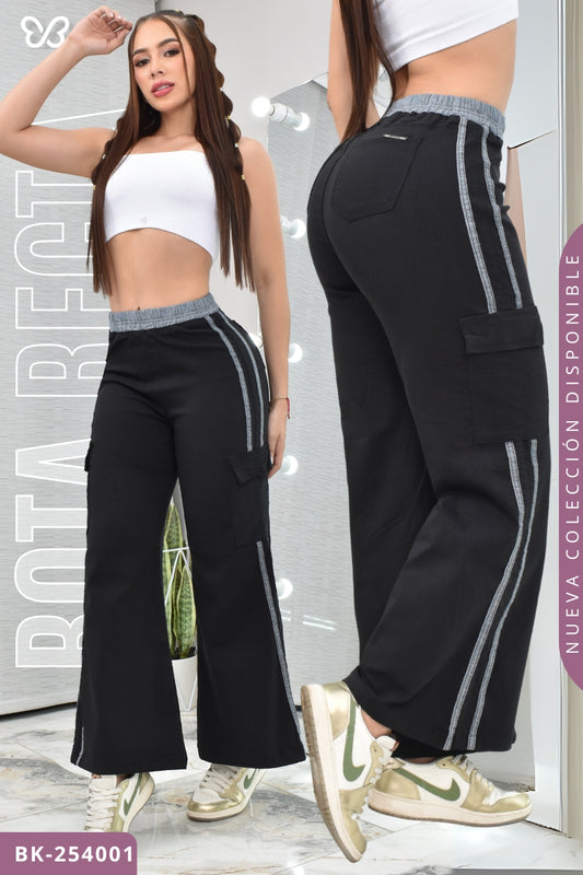 PANTALON SPORT BOTA RECTA CARGO REF. BK-254001